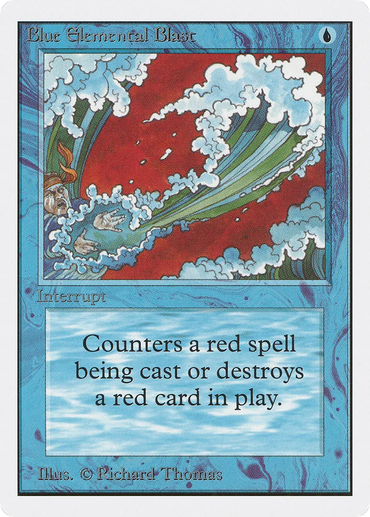 Blue Elemental Blast — Unlimited Edition — Magic: The Gathering
