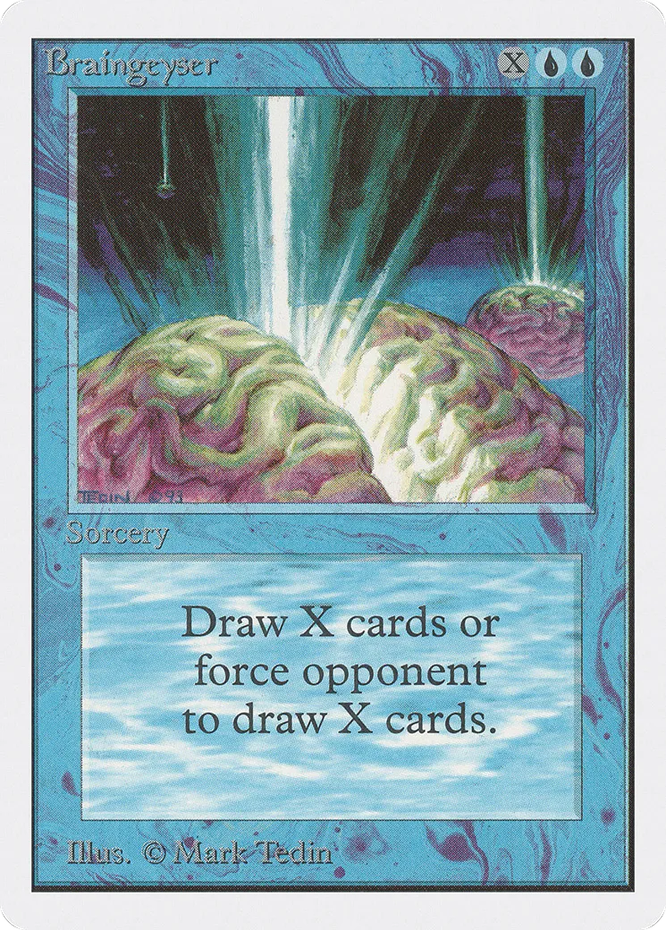 Geyser cérébral — Unlimited Edition — Magic: The Gathering