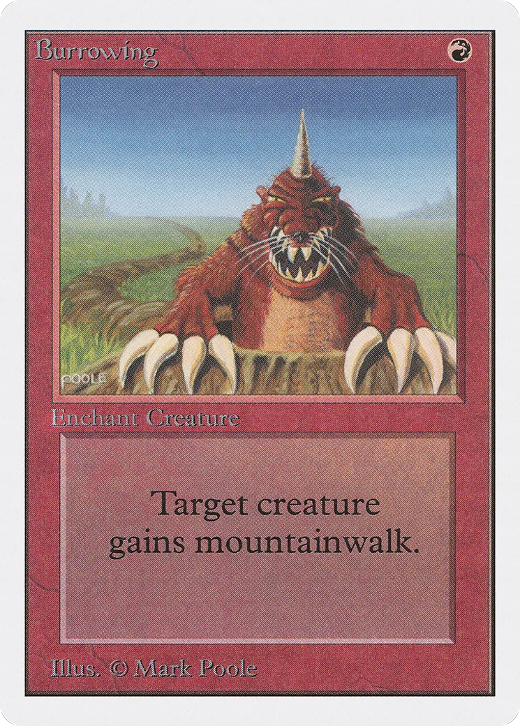 Burrowing from Unlimited Edition - Magic: The Gathering