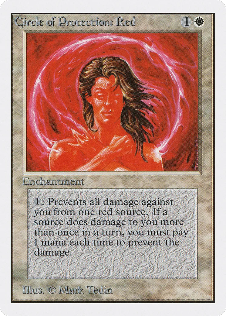 Circle of Protection: Red — Unlimited Edition — Magic: The Gathering