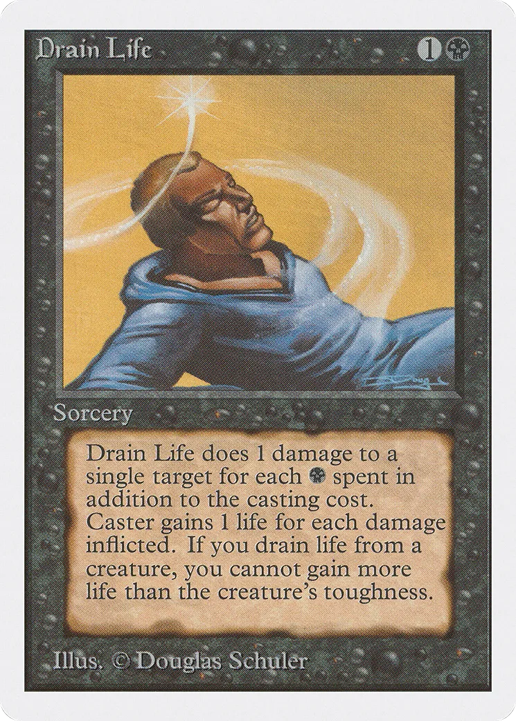 Drain Life — Unlimited Edition — Magic: The Gathering