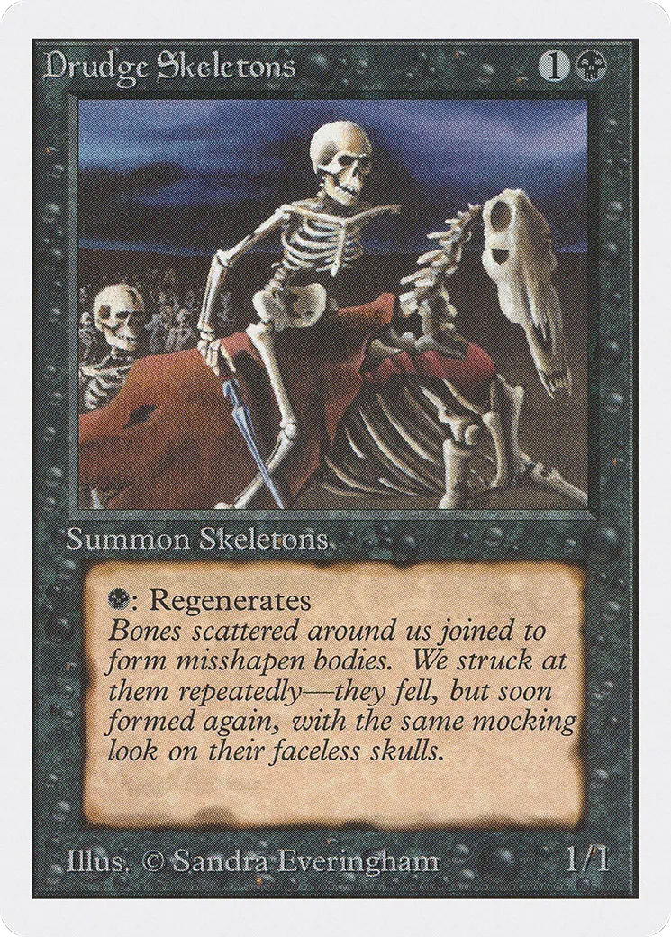 Drudge Skeletons — Unlimited Edition — Magic: The Gathering