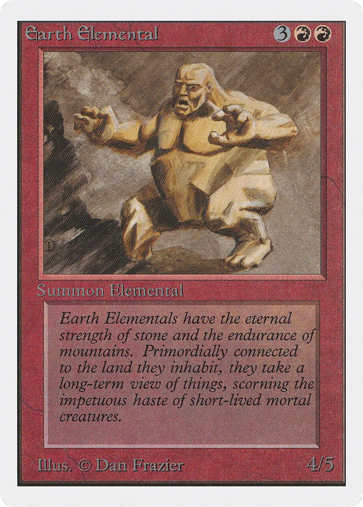 Earth Elemental — Unlimited Edition — Magic: The Gathering