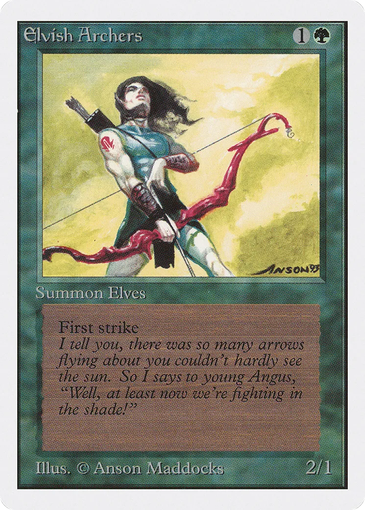 Archers elfes — Unlimited Edition — Magic: The Gathering