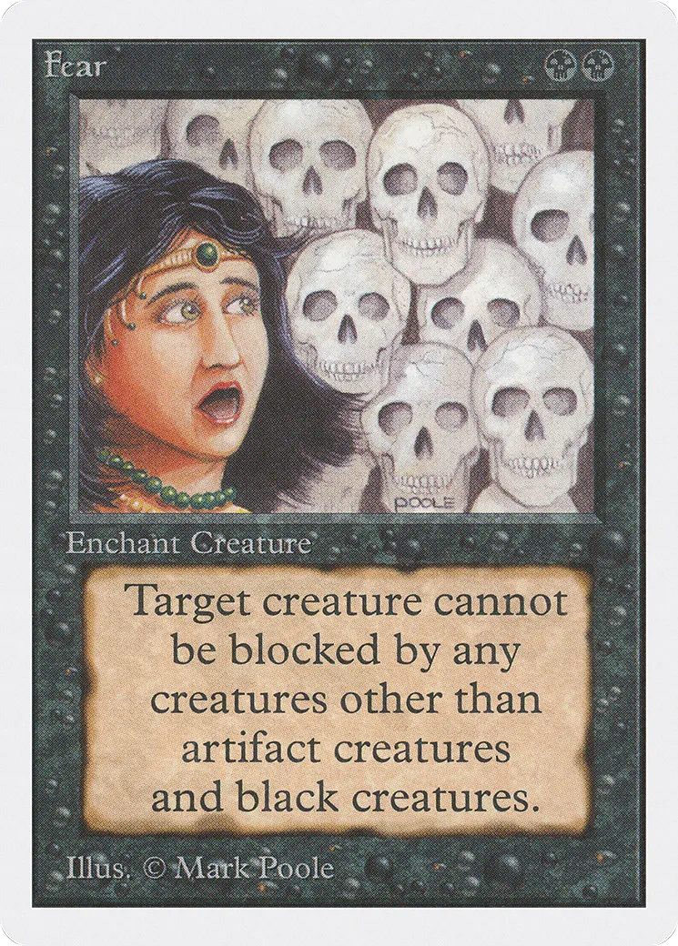 Fear — Unlimited Edition — Magic: The Gathering