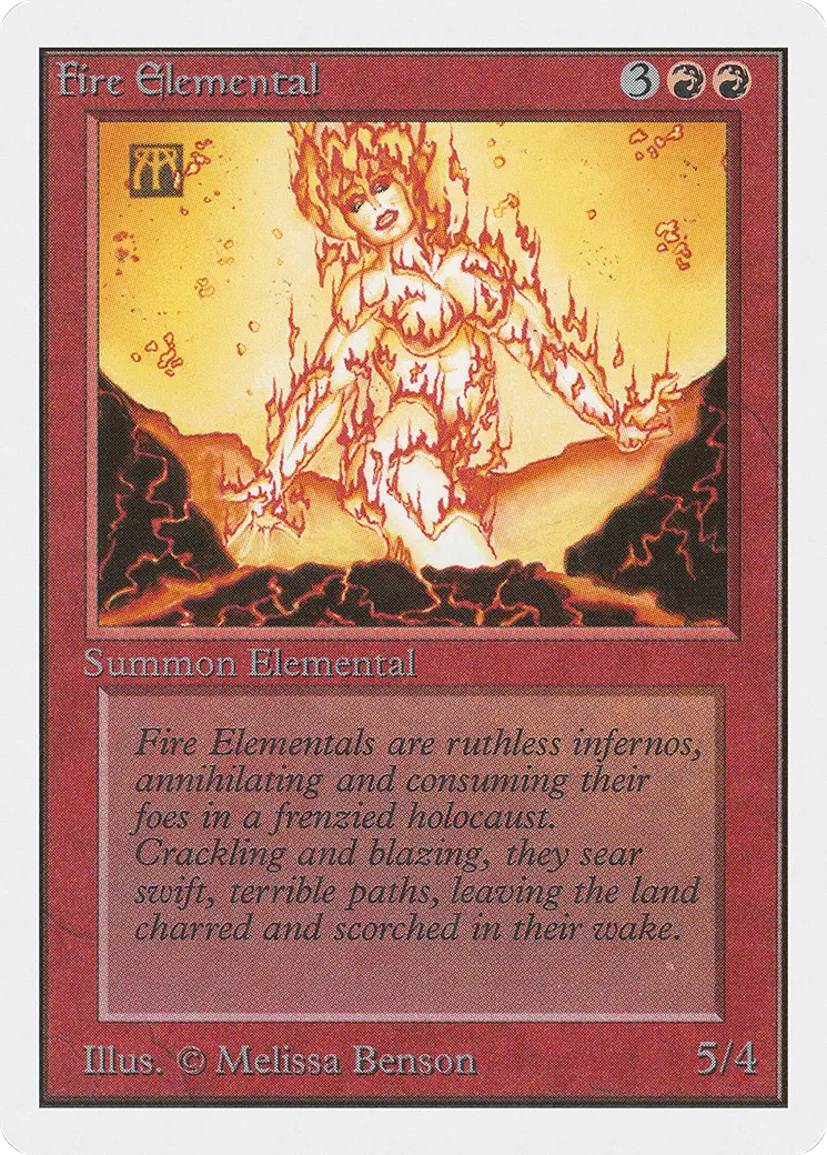 Élémental de feu from Unlimited Edition - Magic: The Gathering