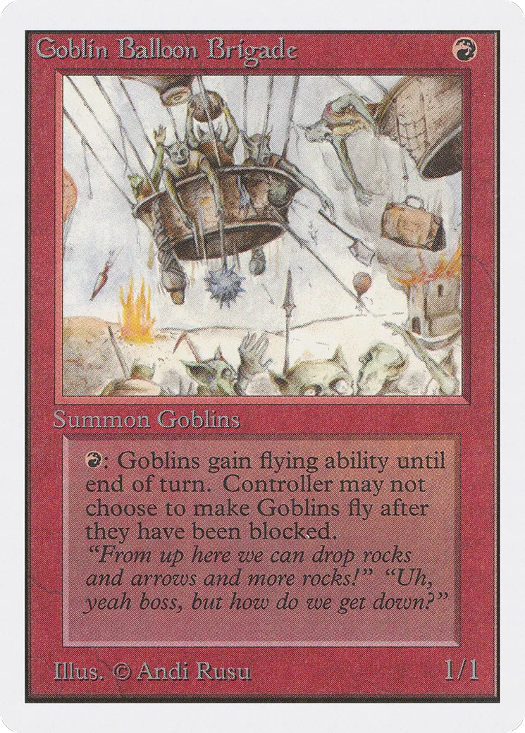 Goblin Balloon Brigade — Unlimited Edition — Magic: The Gathering