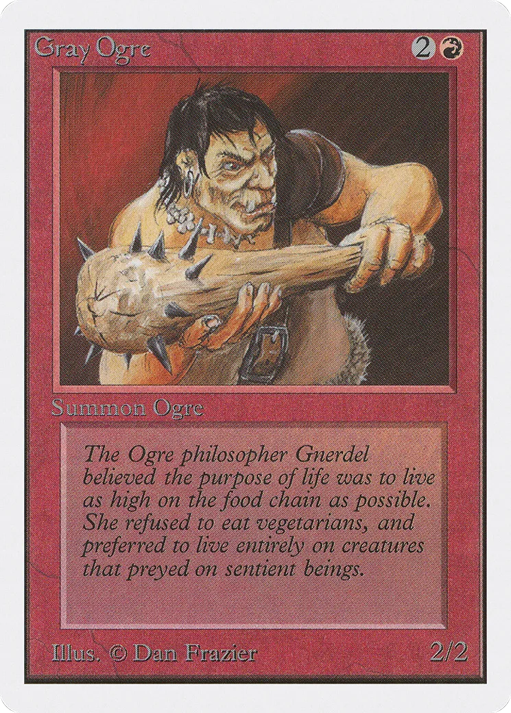 Ogre gris — Unlimited Edition — Magic: The Gathering