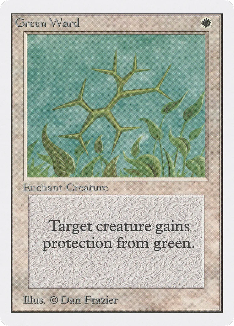 Green Ward — Unlimited Edition — Magic: The Gathering
