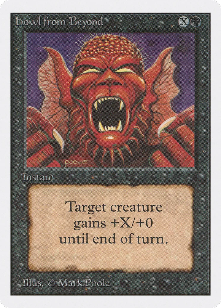 Howl from Beyond — Unlimited Edition — Magic: The Gathering