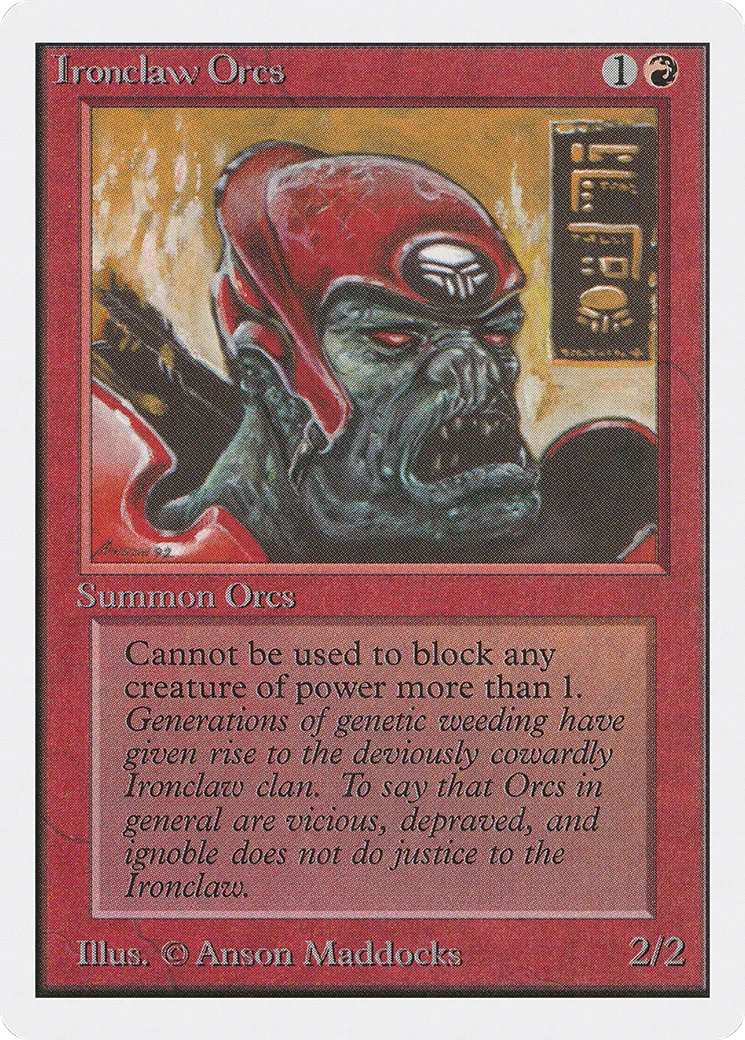 Orques de la griffe de fer — Unlimited Edition — Magic: The Gathering