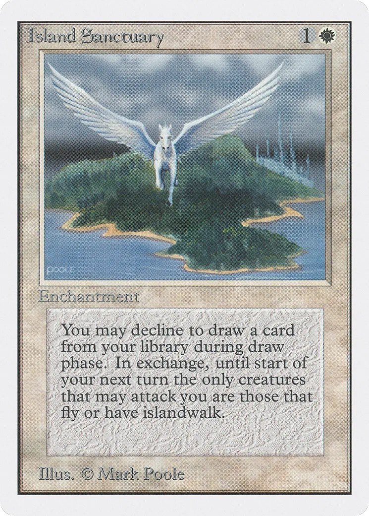 Island Sanctuary — Unlimited Edition — Magic: The Gathering