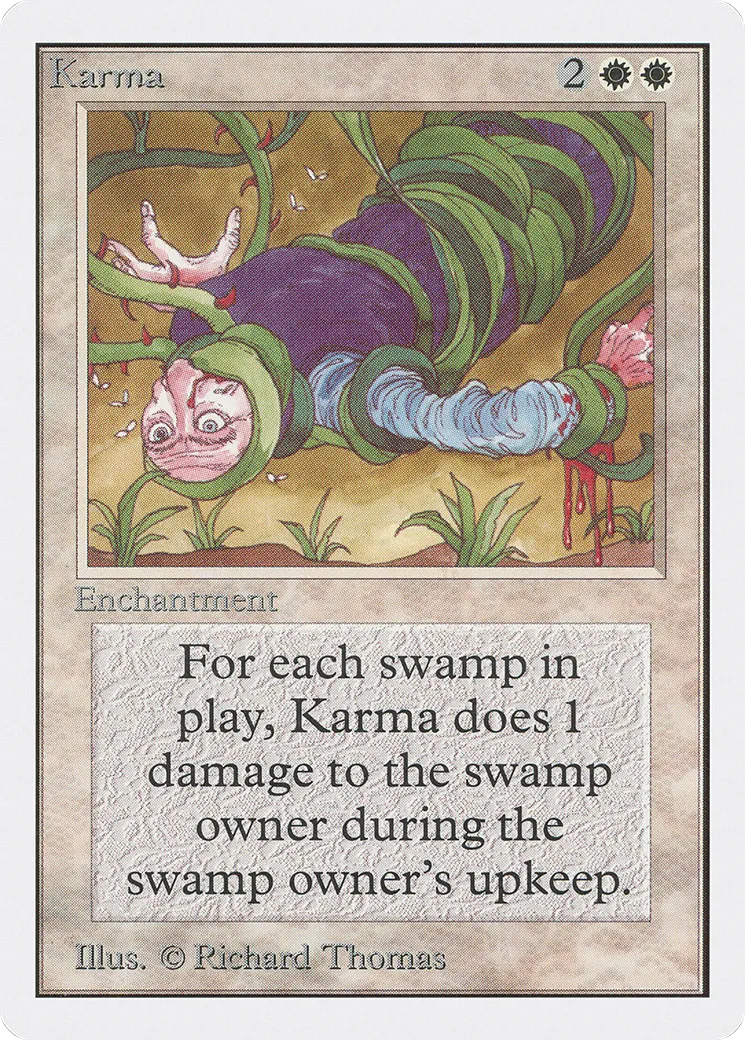 Karma — Unlimited Edition — Magic: The Gathering