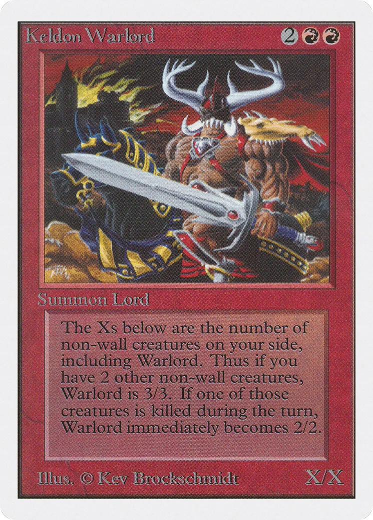 Seigneur de guerre kelde — Unlimited Edition — Magic: The Gathering