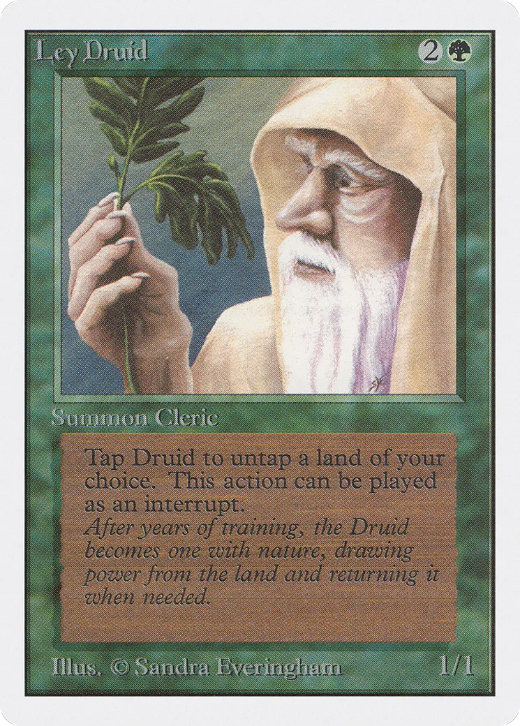 Druide des leys — Unlimited Edition — Magic: The Gathering