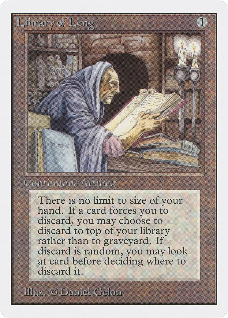 Library of Leng — Unlimited Edition — Magic: The Gathering