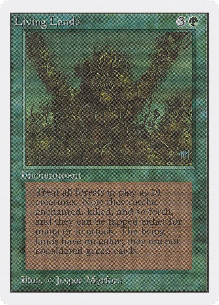 Terres vivantes — Unlimited Edition — Magic: The Gathering