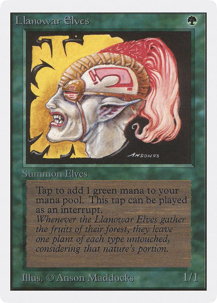 Elfes de Llanowar — Unlimited Edition — Magic: The Gathering
