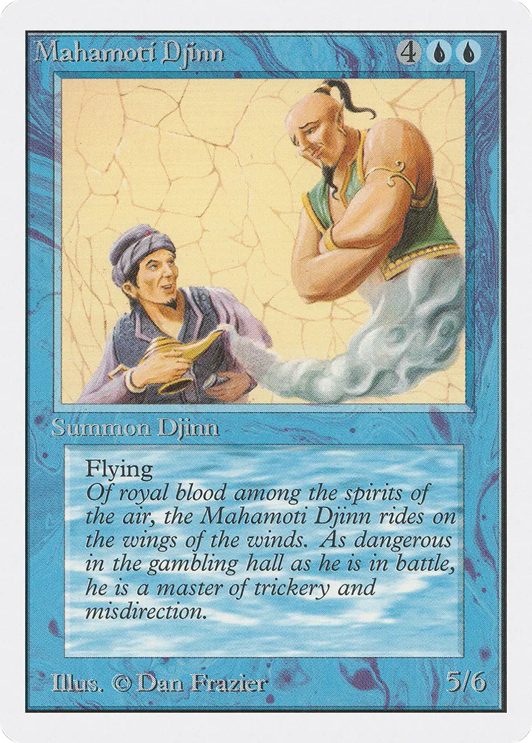 Mahamoti Djinn — Unlimited Edition — Magic: The Gathering