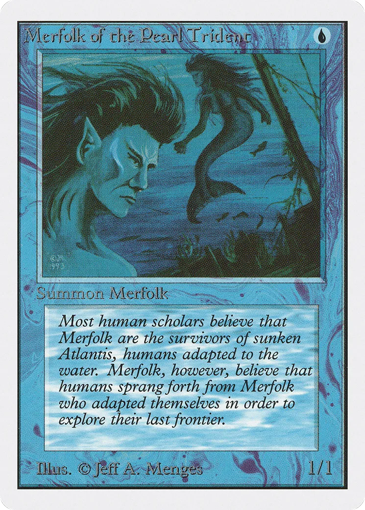 Merfolk of the Pearl Trident — Unlimited Edition — Magic: The Gathering