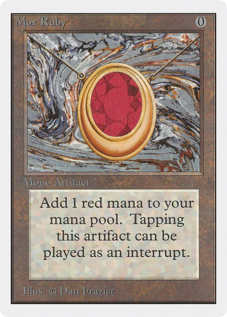 Mox Ruby — Unlimited Edition — Magic: The Gathering