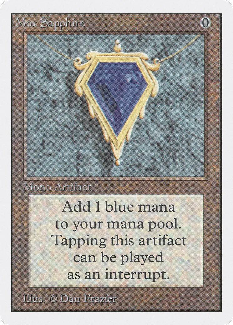 Mox Sapphire — Unlimited Edition — Magic: The Gathering
