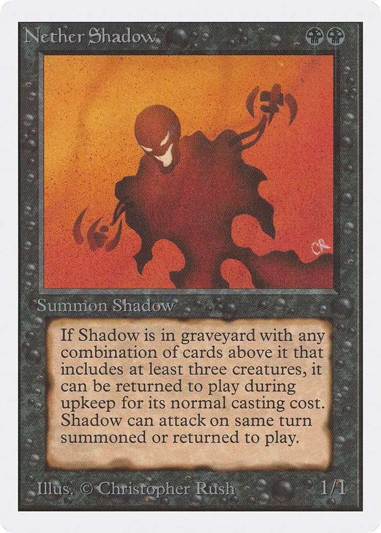 Nether Shadow — Unlimited Edition — Magic: The Gathering