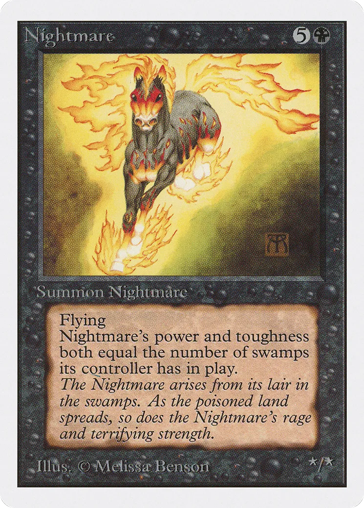 Cheval de cauchemar — Unlimited Edition — Magic: The Gathering