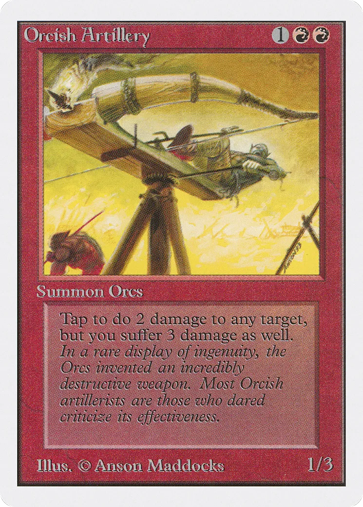 Artillerie orque — Unlimited Edition — Magic: The Gathering