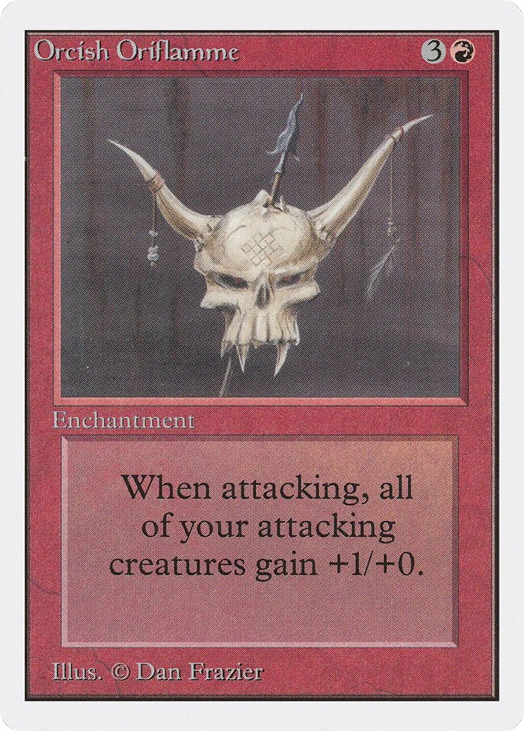 Oriflamme orque — Unlimited Edition — Magic: The Gathering