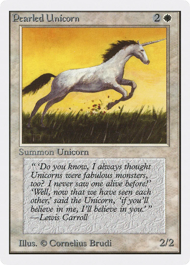 Pearled Unicorn — Unlimited Edition — Magic: The Gathering