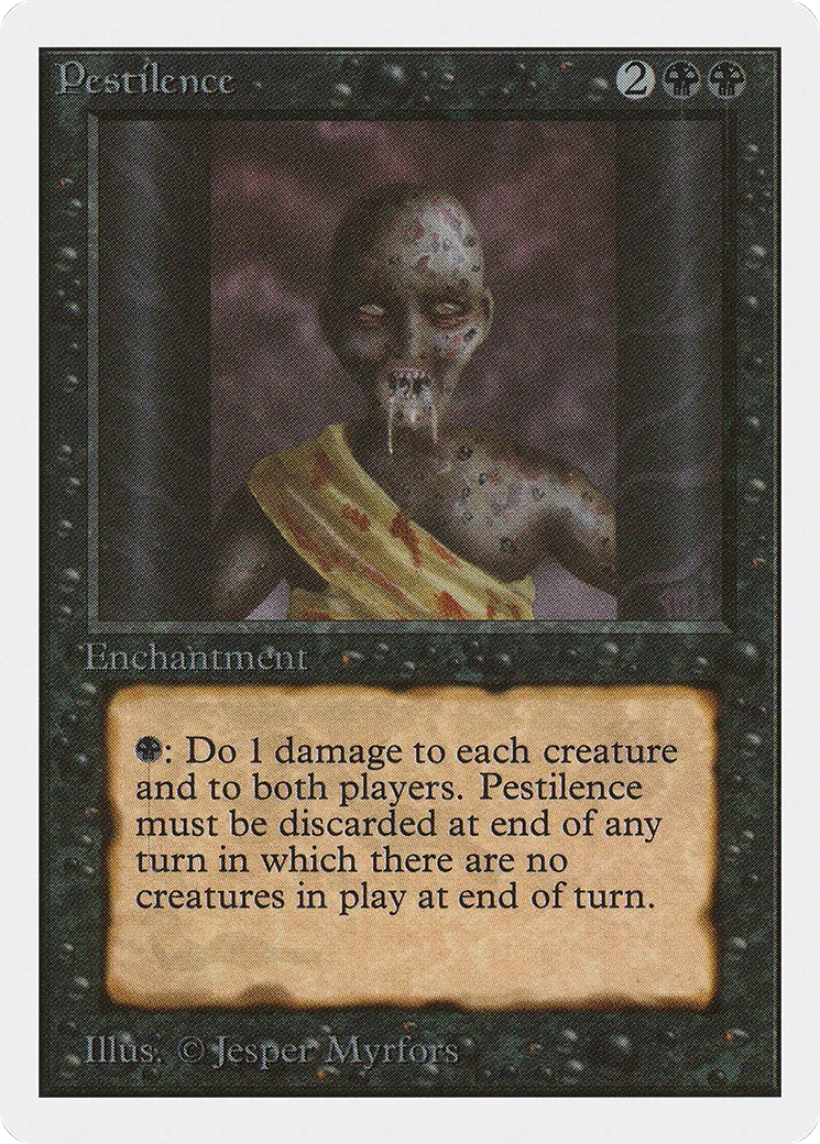 Pestilence — Unlimited Edition — Magic: The Gathering