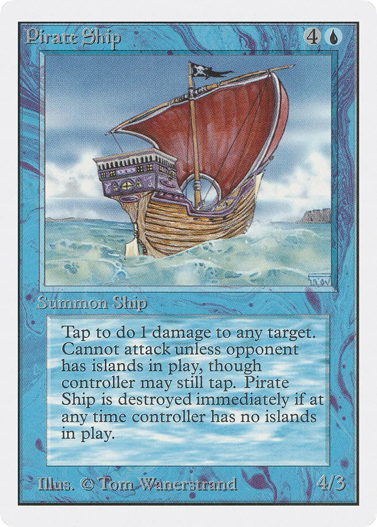 Pirate Ship — Unlimited Edition — Magic: The Gathering