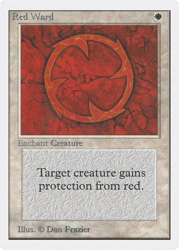 Red Ward — Unlimited Edition — Magic: The Gathering