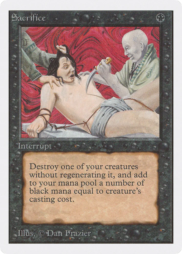 Sacrifice — Unlimited Edition — Magic: The Gathering