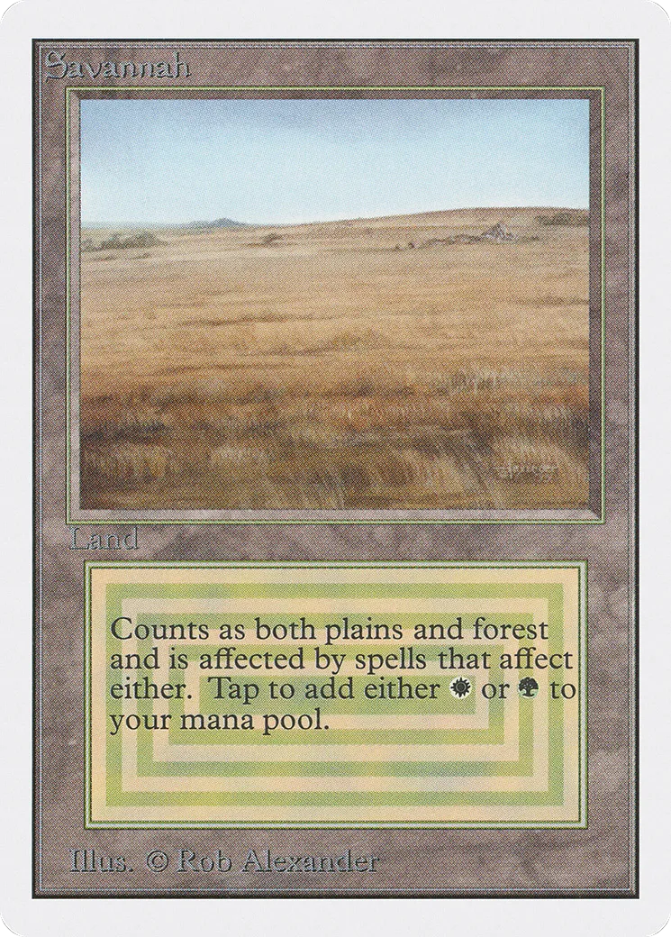 Savane — Unlimited Edition — Magic: The Gathering