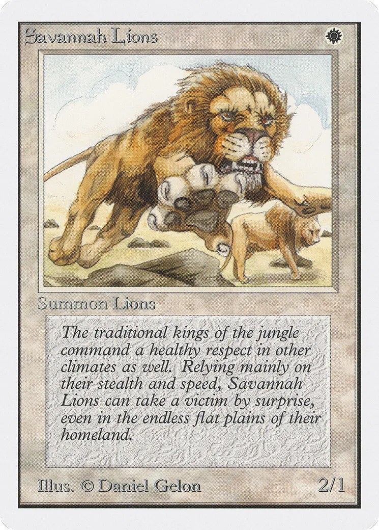 Savannah Lions — Unlimited Edition — Magic: The Gathering