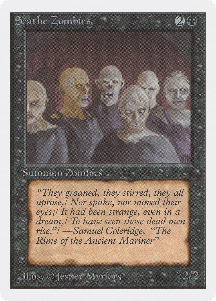 Scathe Zombies — Unlimited Edition — Magic: The Gathering
