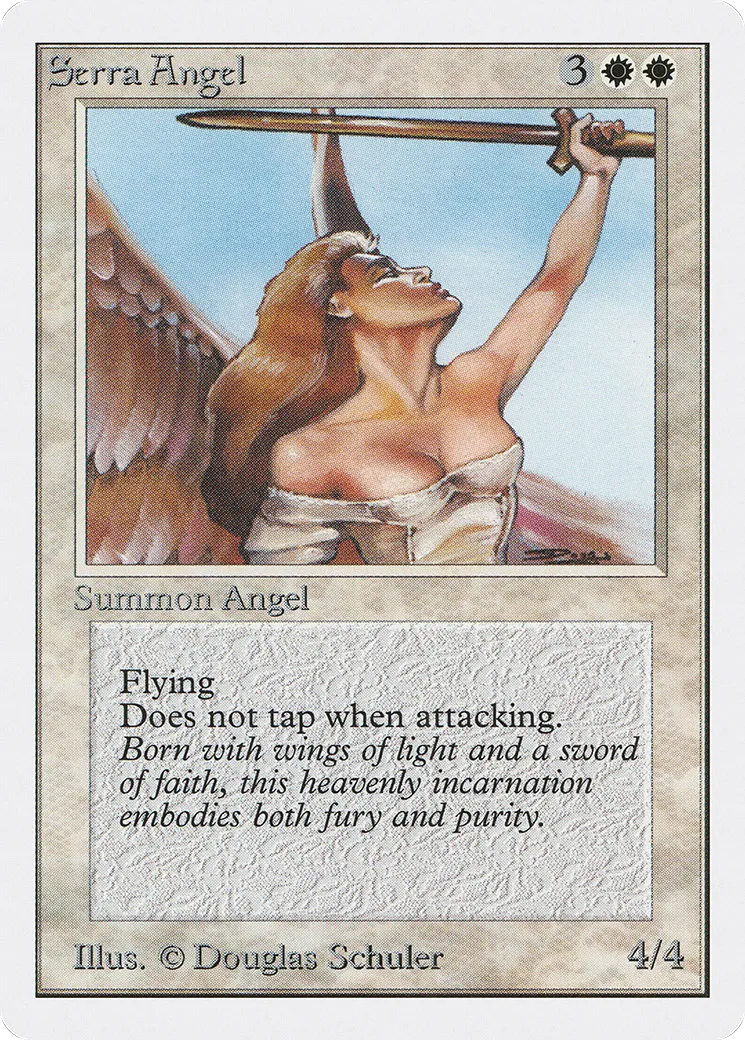 Serra Angel — Unlimited Edition — Magic: The Gathering