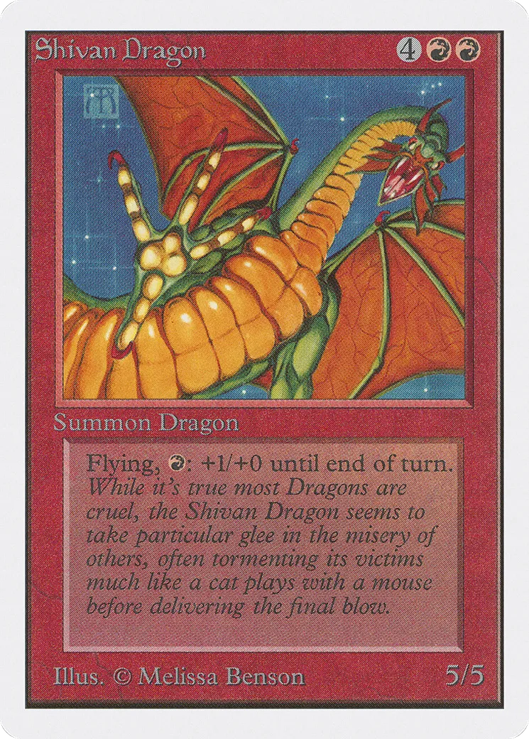 Dragon shivân — Unlimited Edition — Magic: The Gathering