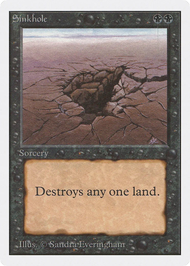 Sinkhole — Unlimited Edition — Magic: The Gathering