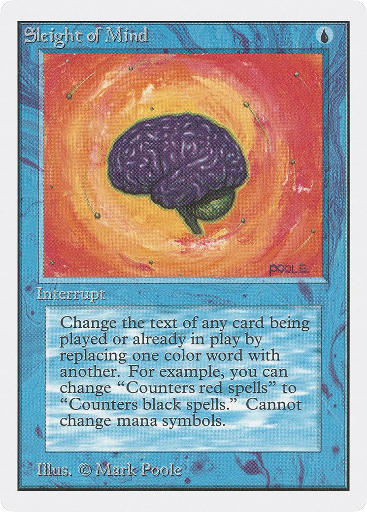 Sleight of Mind — Unlimited Edition — Magic: The Gathering