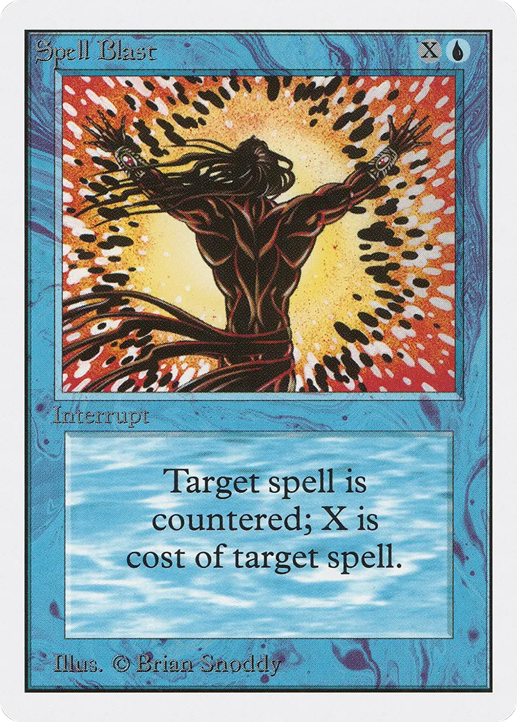 Spell Blast — Unlimited Edition — Magic: The Gathering