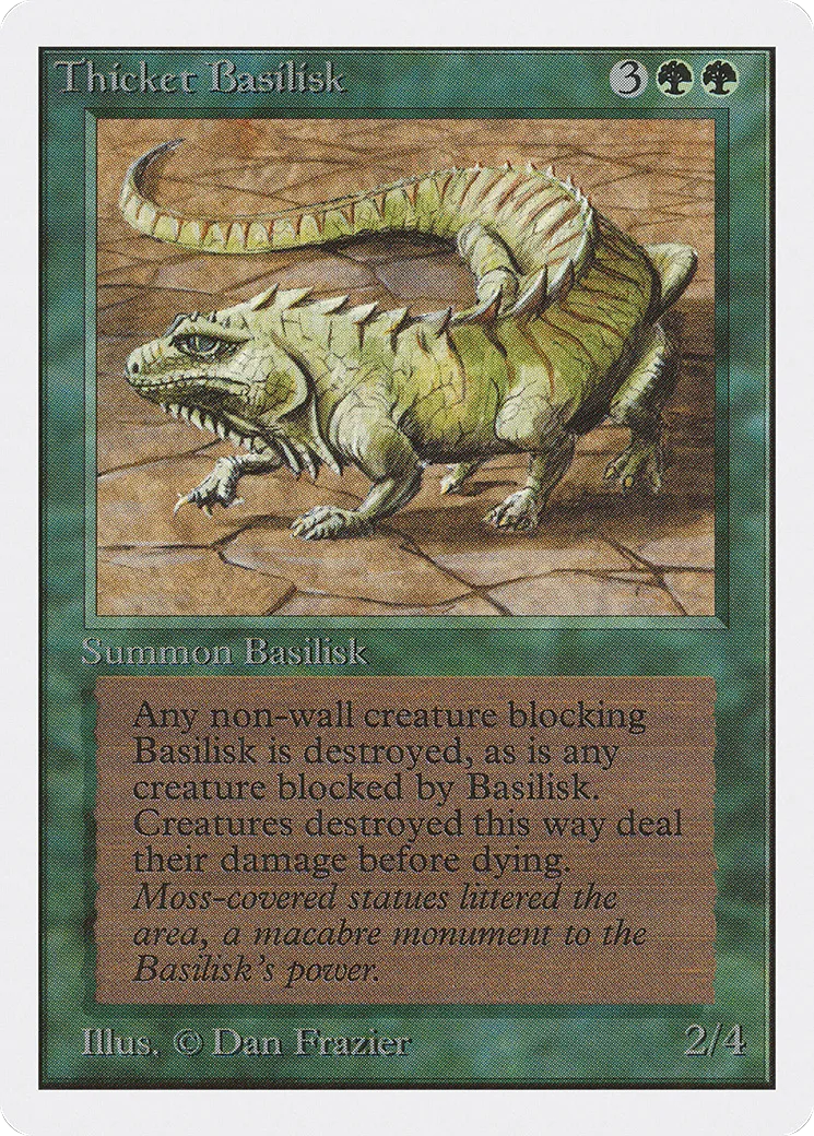 Thicket Basilisk — Unlimited Edition — Magic: The Gathering