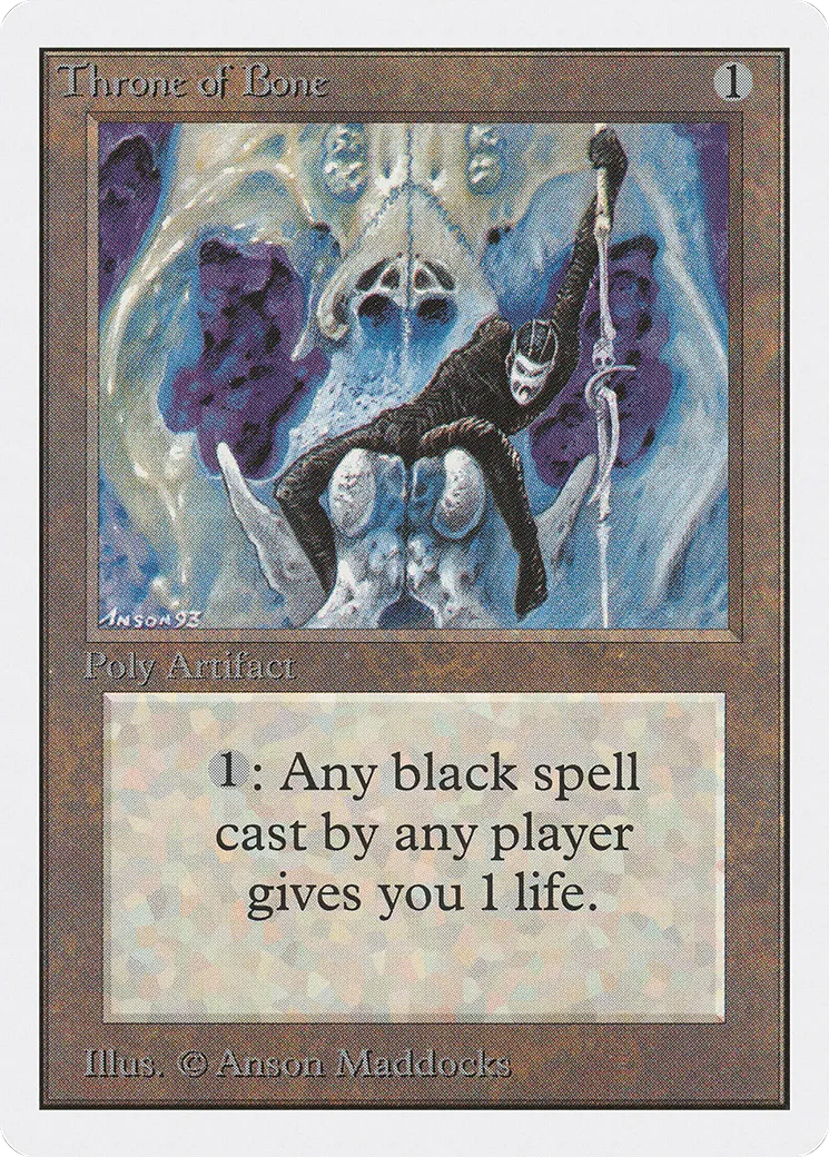Trône d'os — Unlimited Edition — Magic: The Gathering