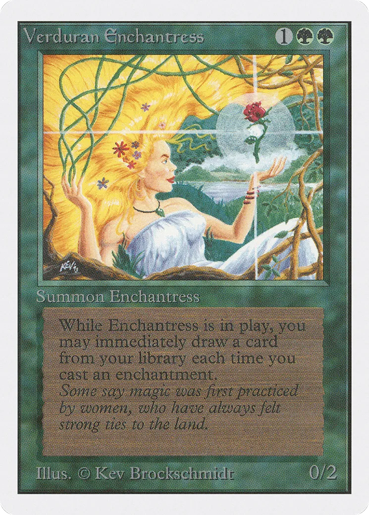Verduran Enchantress — Unlimited Edition — Magic: The Gathering