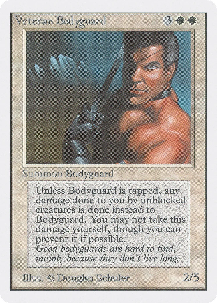 Veteran Bodyguard — Unlimited Edition — Magic: The Gathering