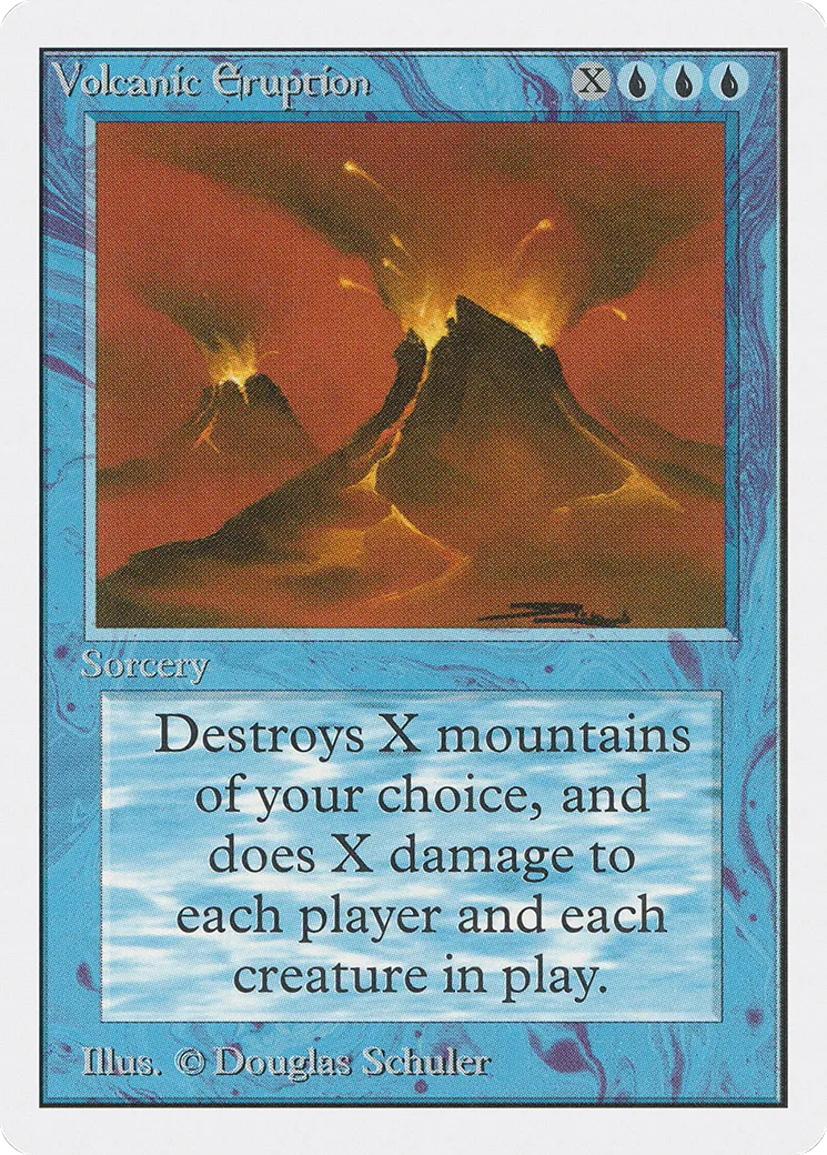 Volcanic Eruption — Unlimited Edition — Magic: The Gathering