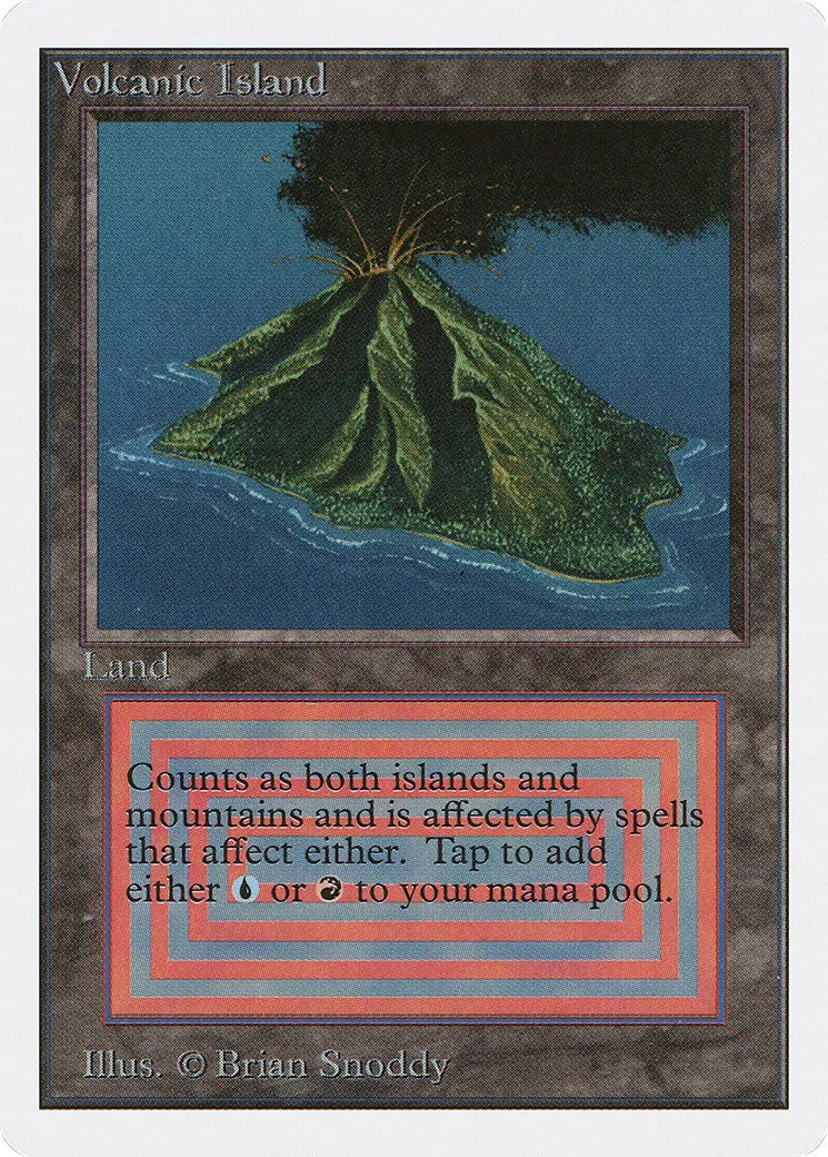Ile volcanique — Unlimited Edition — Magic: The Gathering