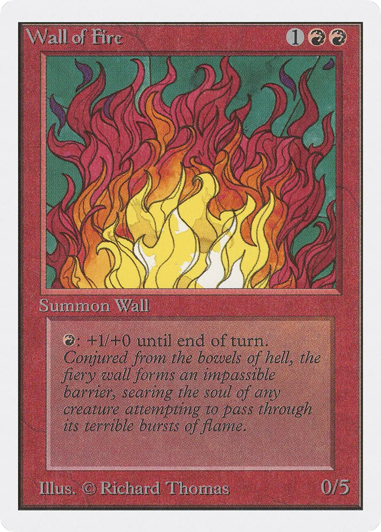 Mur de feu — Unlimited Edition — Magic: The Gathering